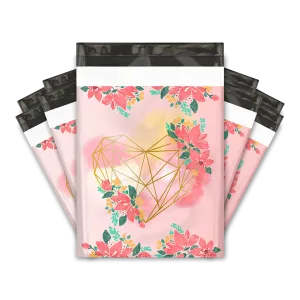 10x13 Geometric Hearts Poly Mailers Shipping Envelopes Premium Printed Bags