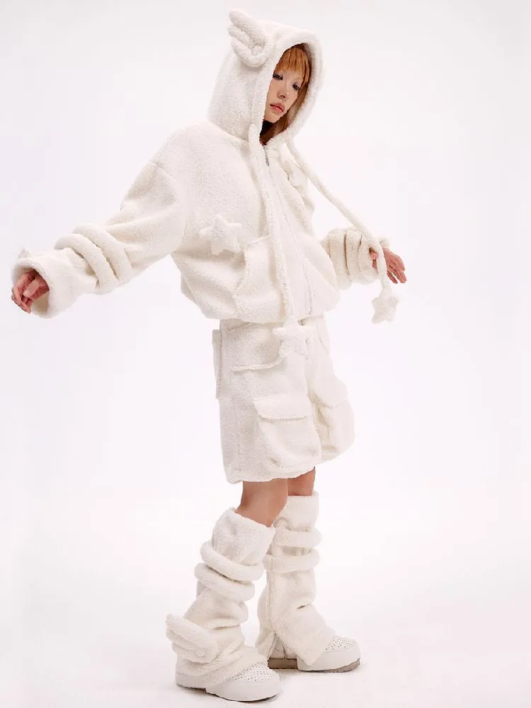 Angel Lamb Wool Legwarmers【s0000010625】