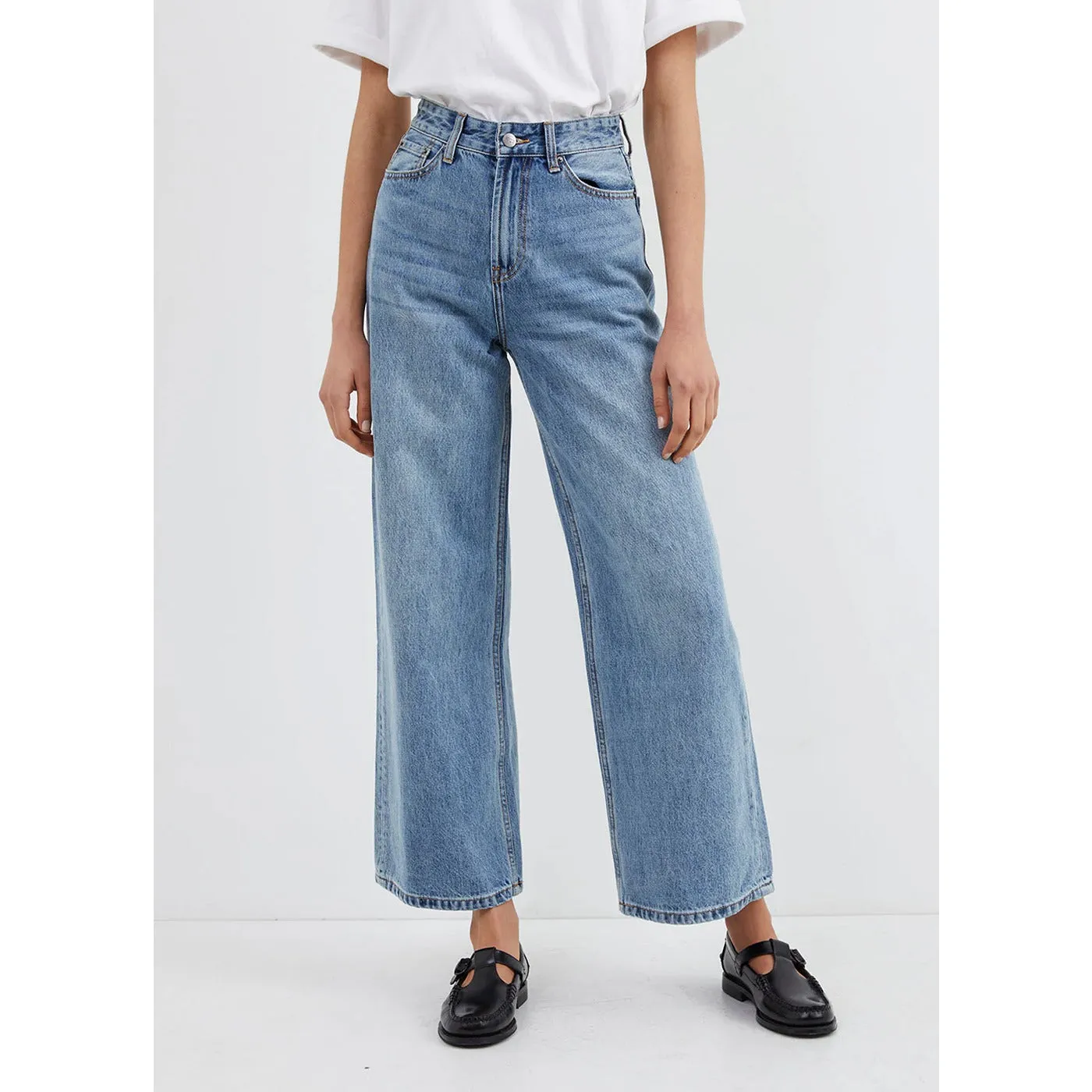 BR High Rise Wide Leg Crop Jeans