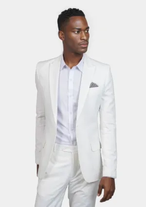 Bryant White Twill Suit