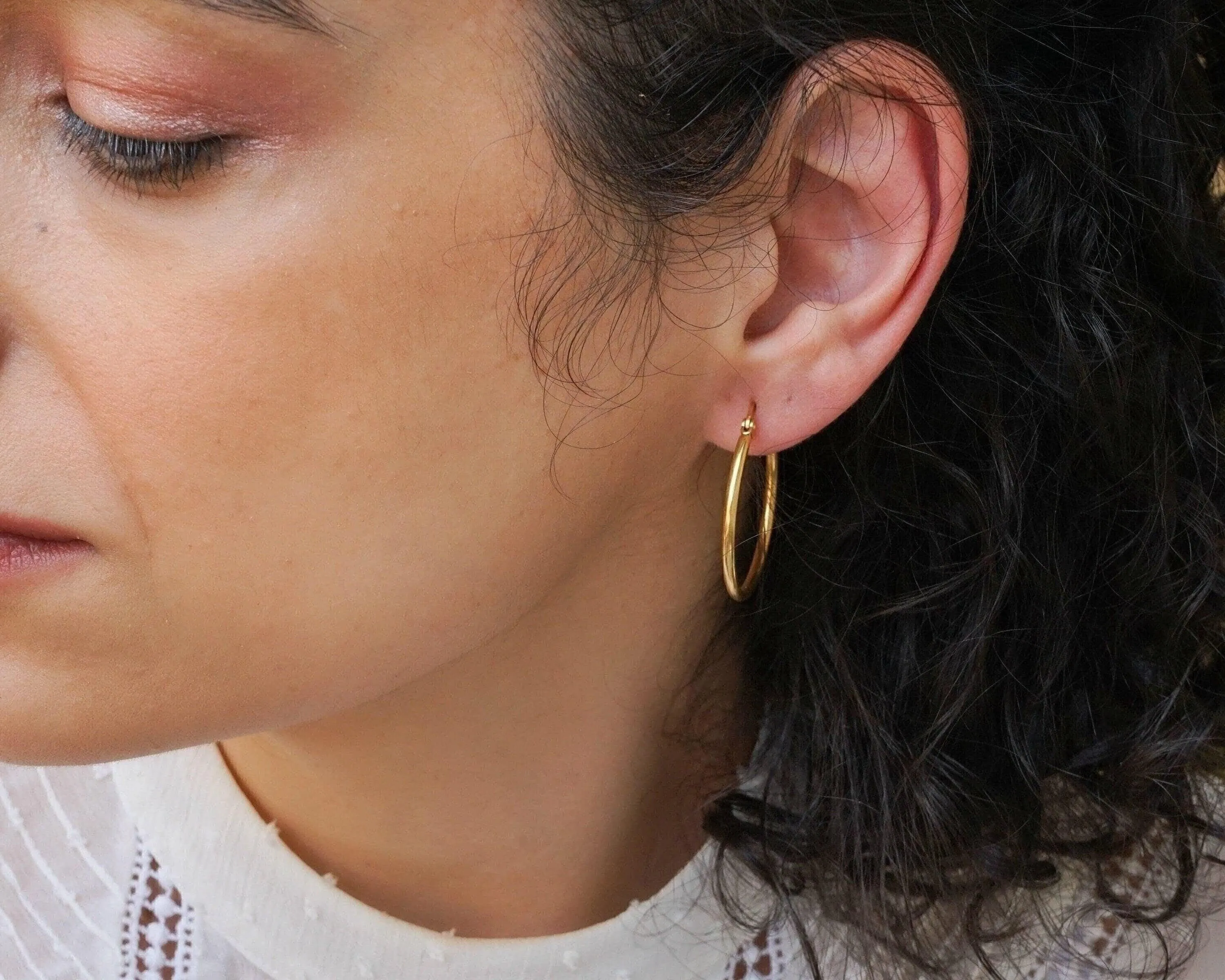 Classic Gold Hoop Earrings