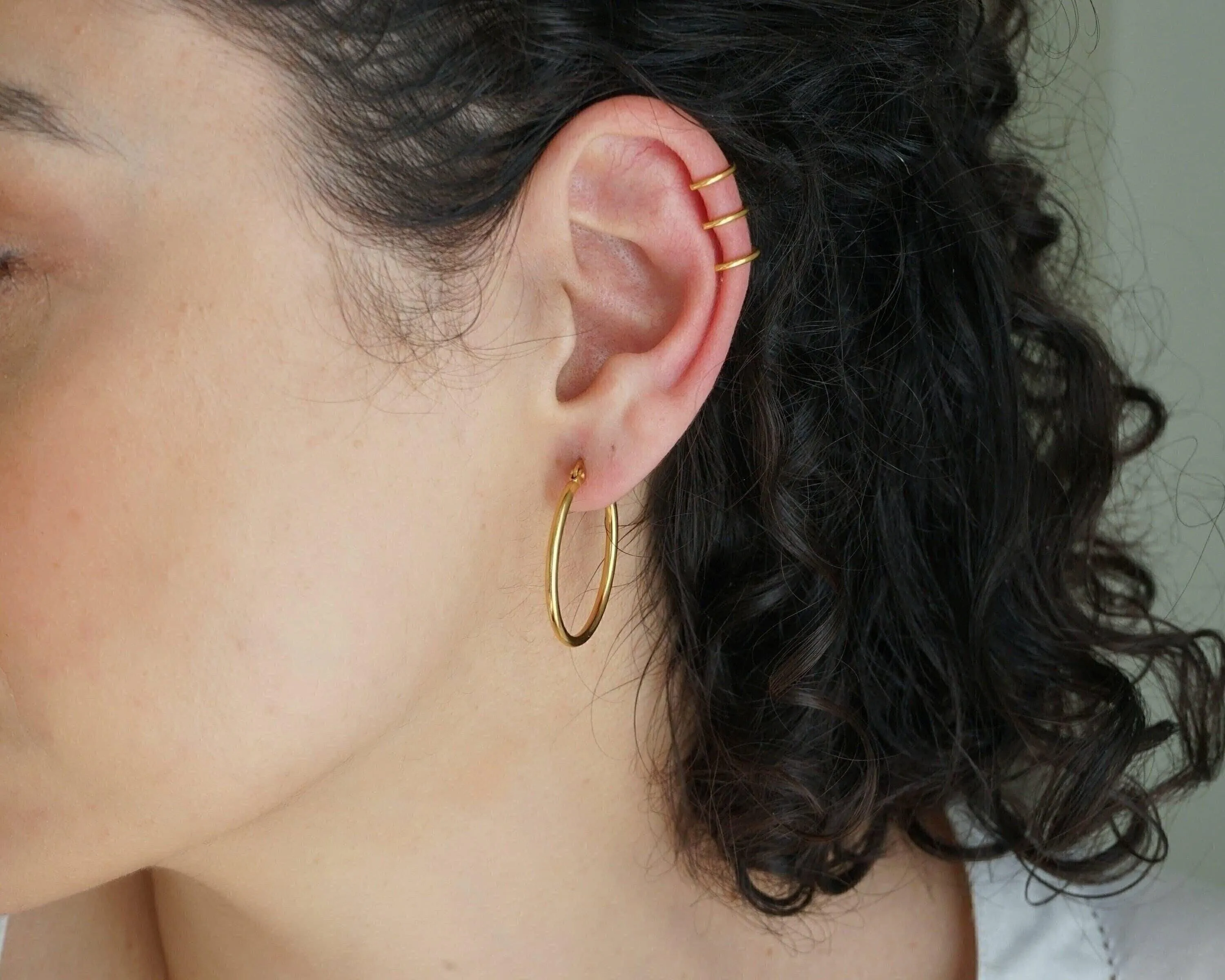 Classic Gold Hoop Earrings