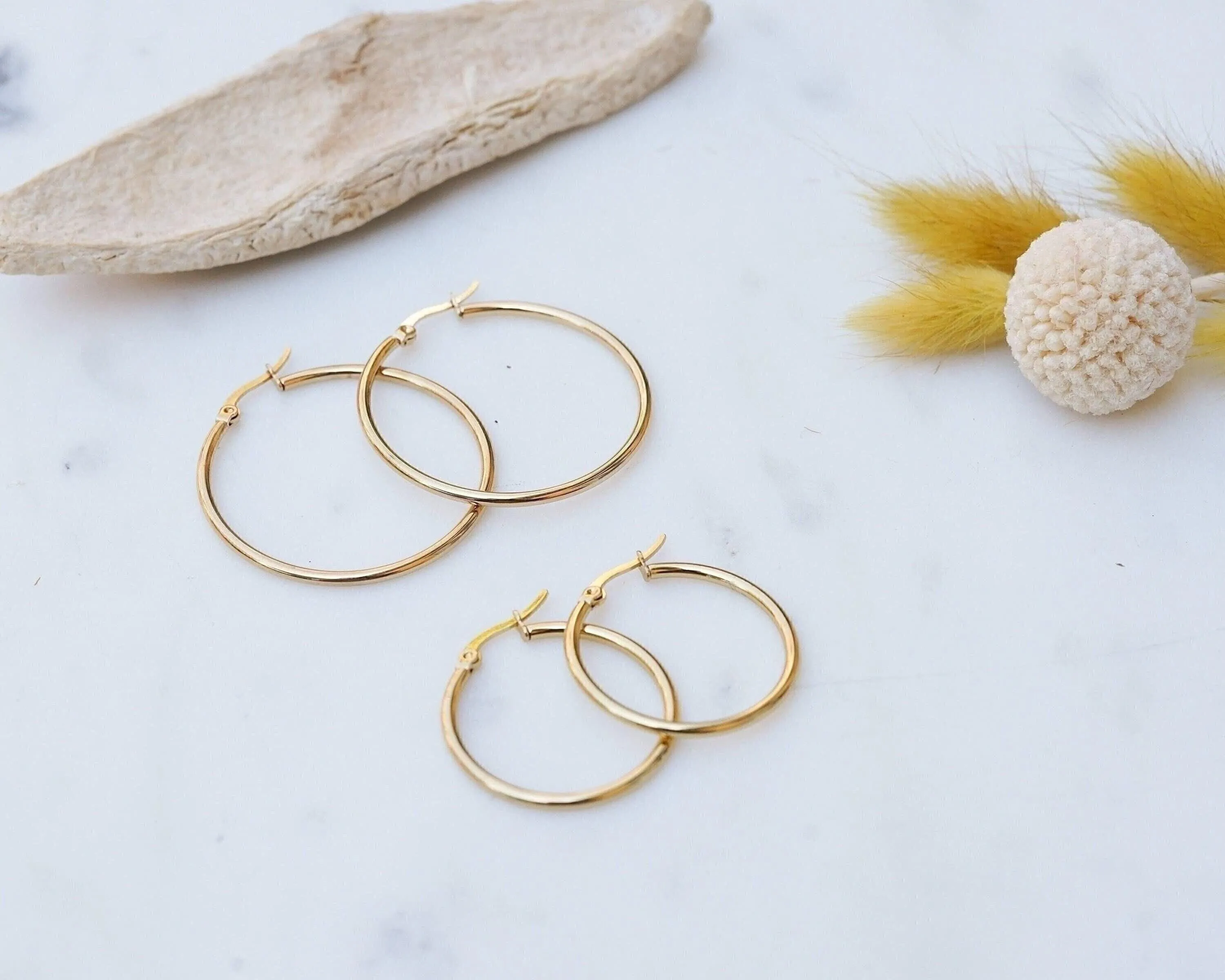 Classic Gold Hoop Earrings