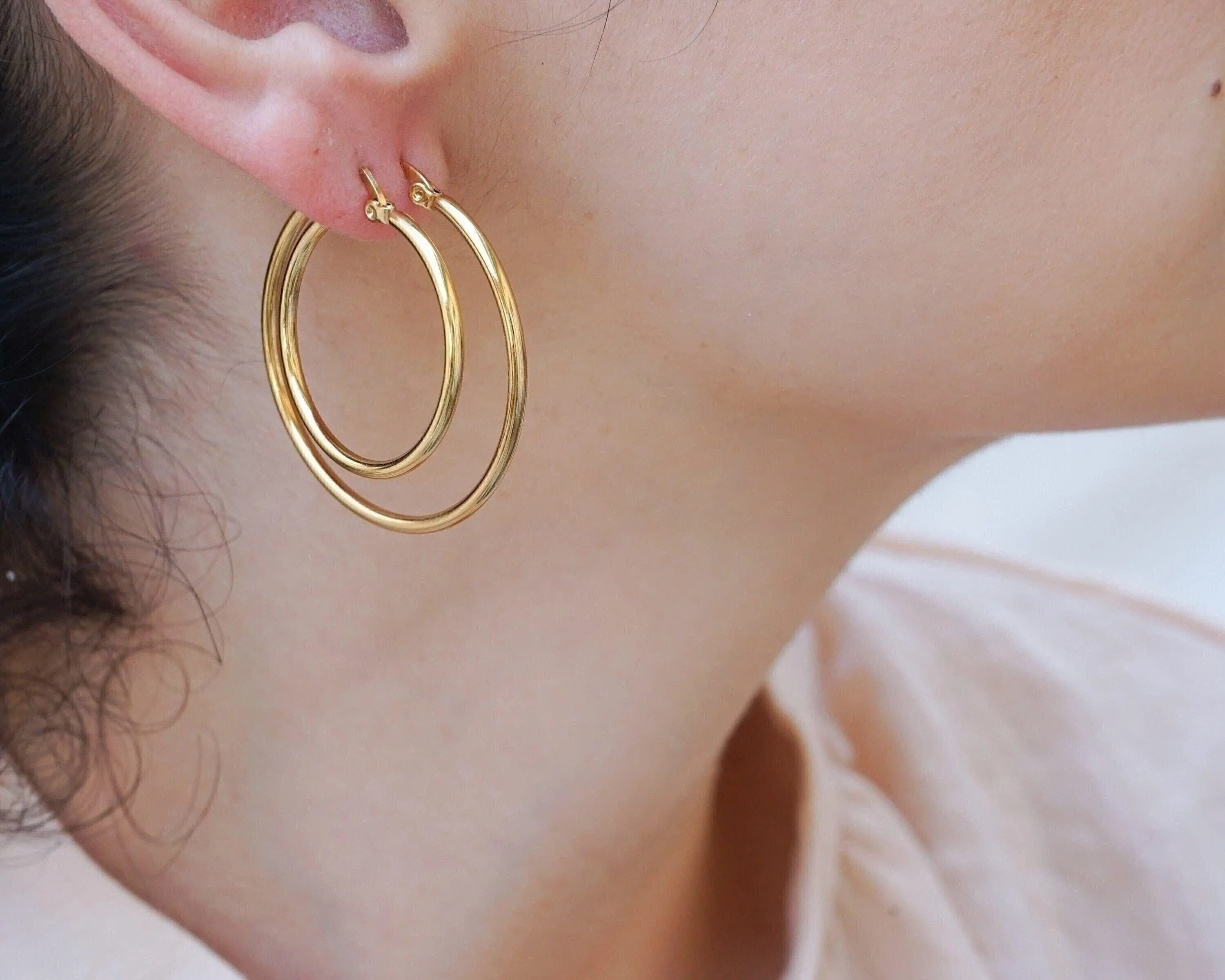 Classic Gold Hoop Earrings