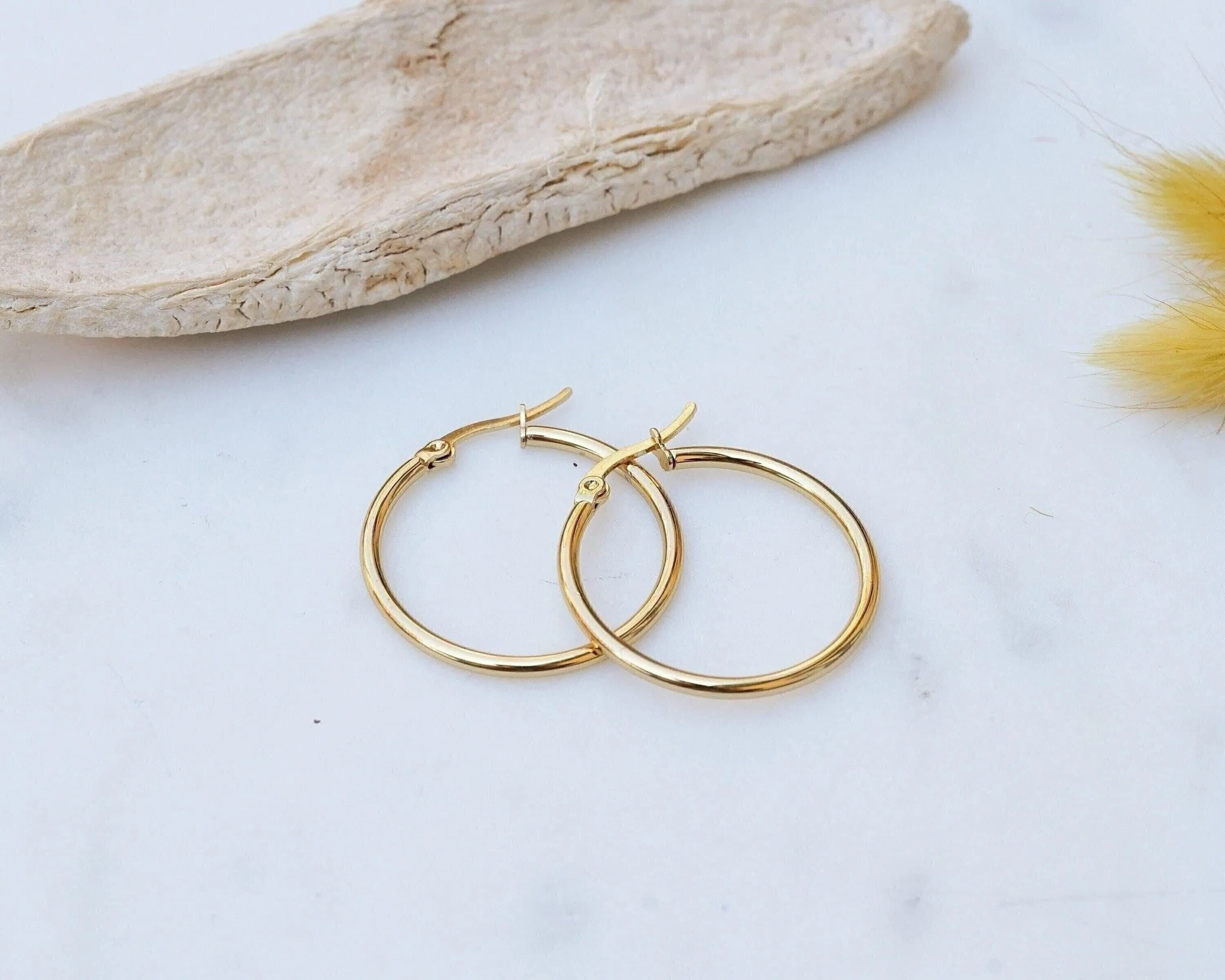 Classic Gold Hoop Earrings