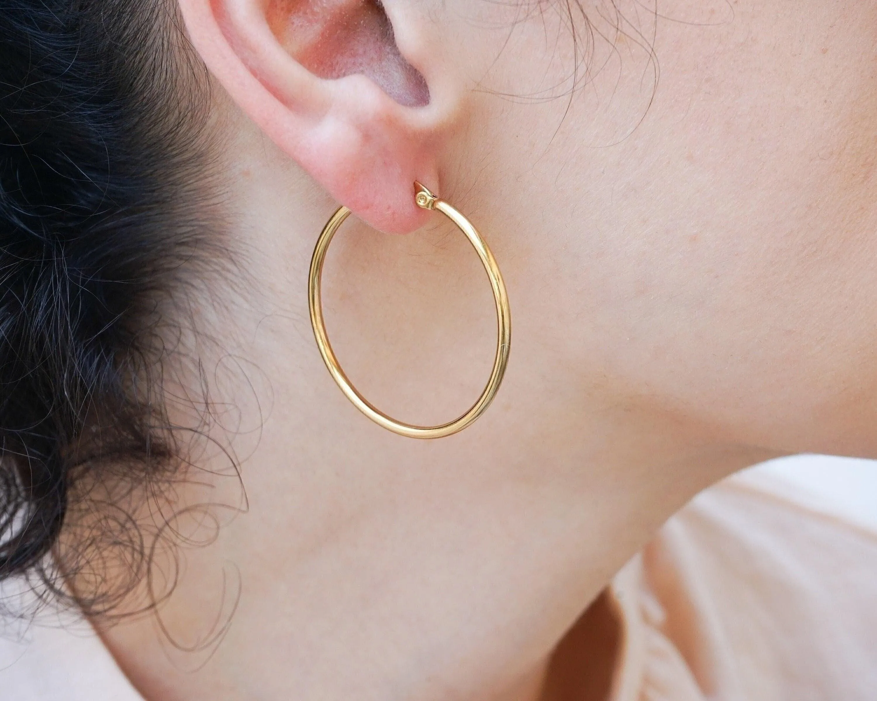 Classic Gold Hoop Earrings