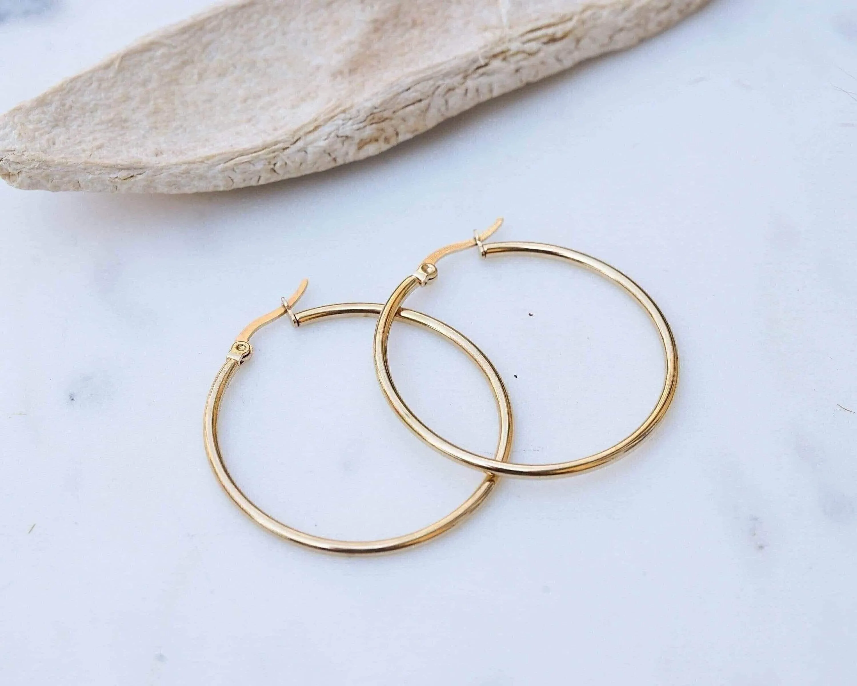 Classic Gold Hoop Earrings