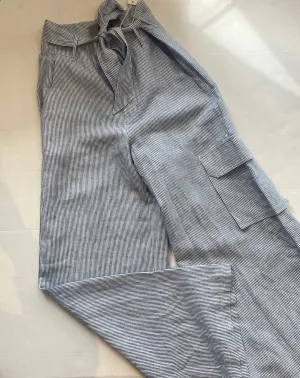 Ellison Pin Stripe Cargo Dress Pants