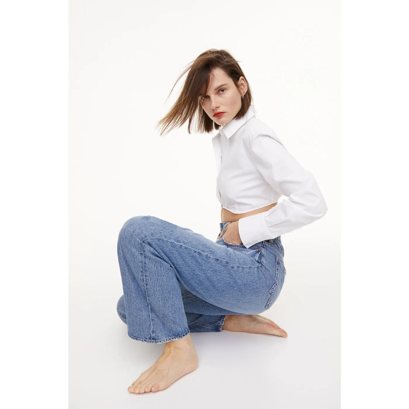 FF Cropped Wide Leg Jeans