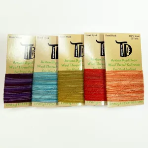 Hand Dyed 100% Wool Thread Harvest Set