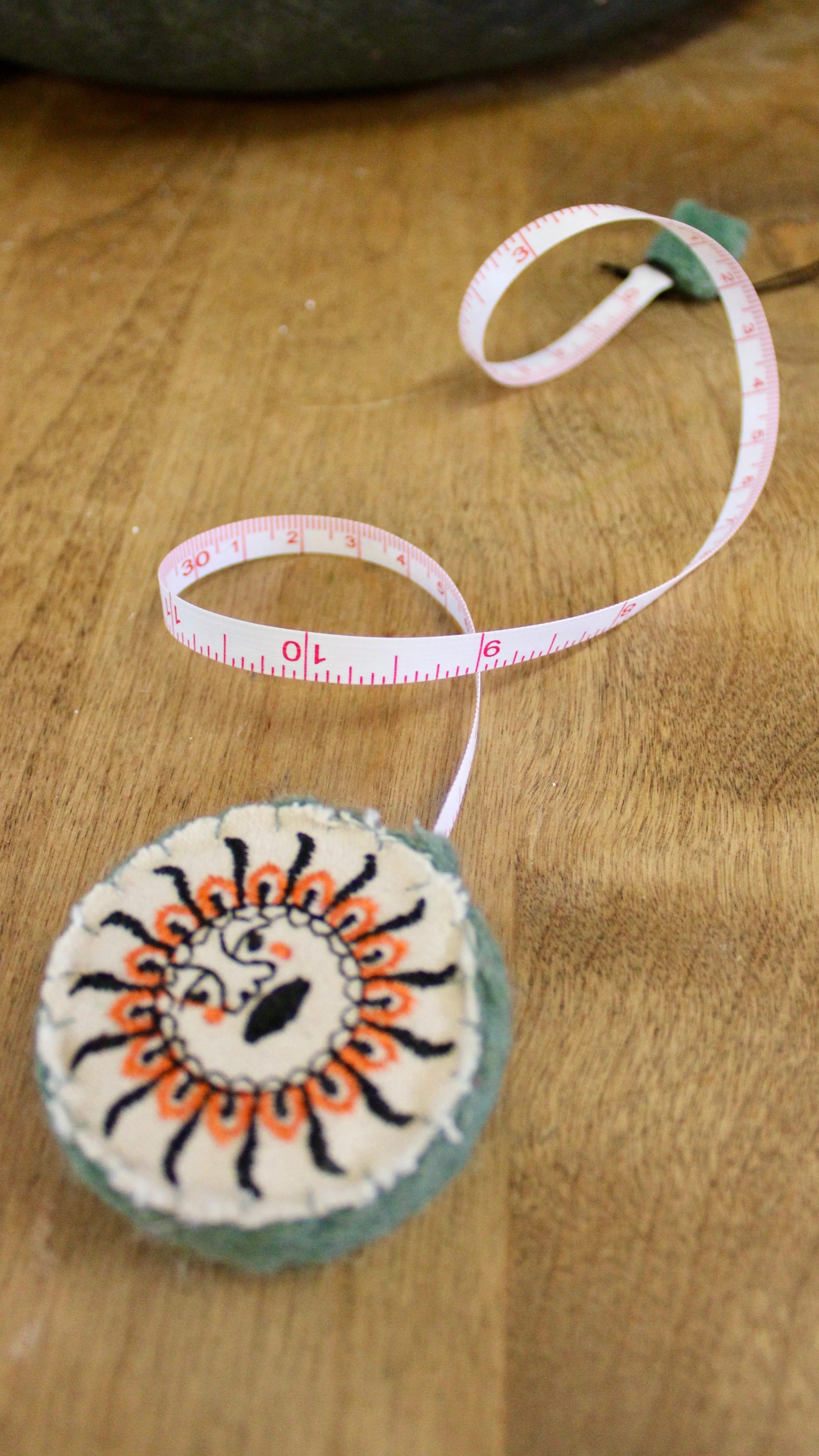 Handmade Plastic, Embroidered Wool & Felt Tape Measures