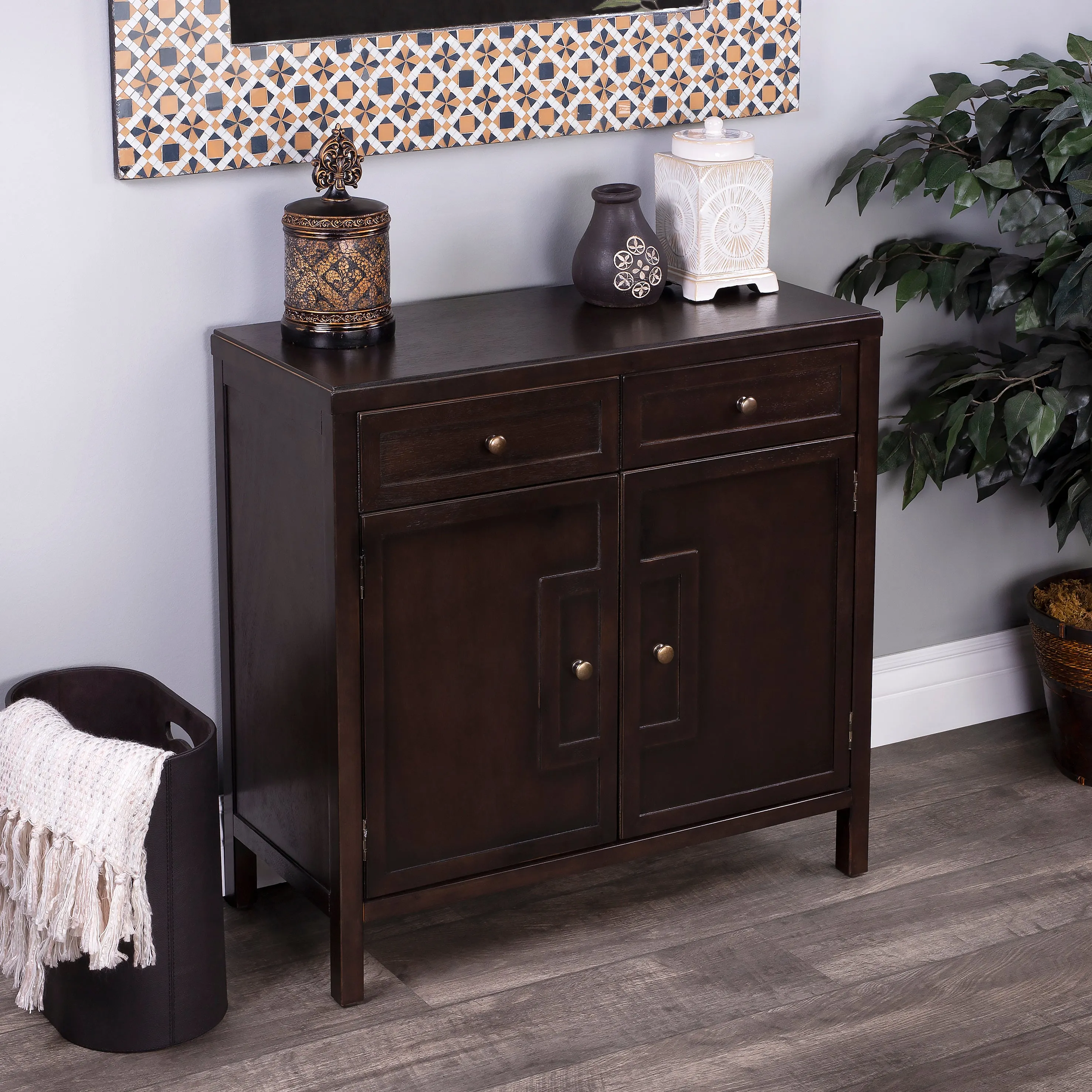 Imperial Coffee Accent Cabinet in Dark Brown  3955403