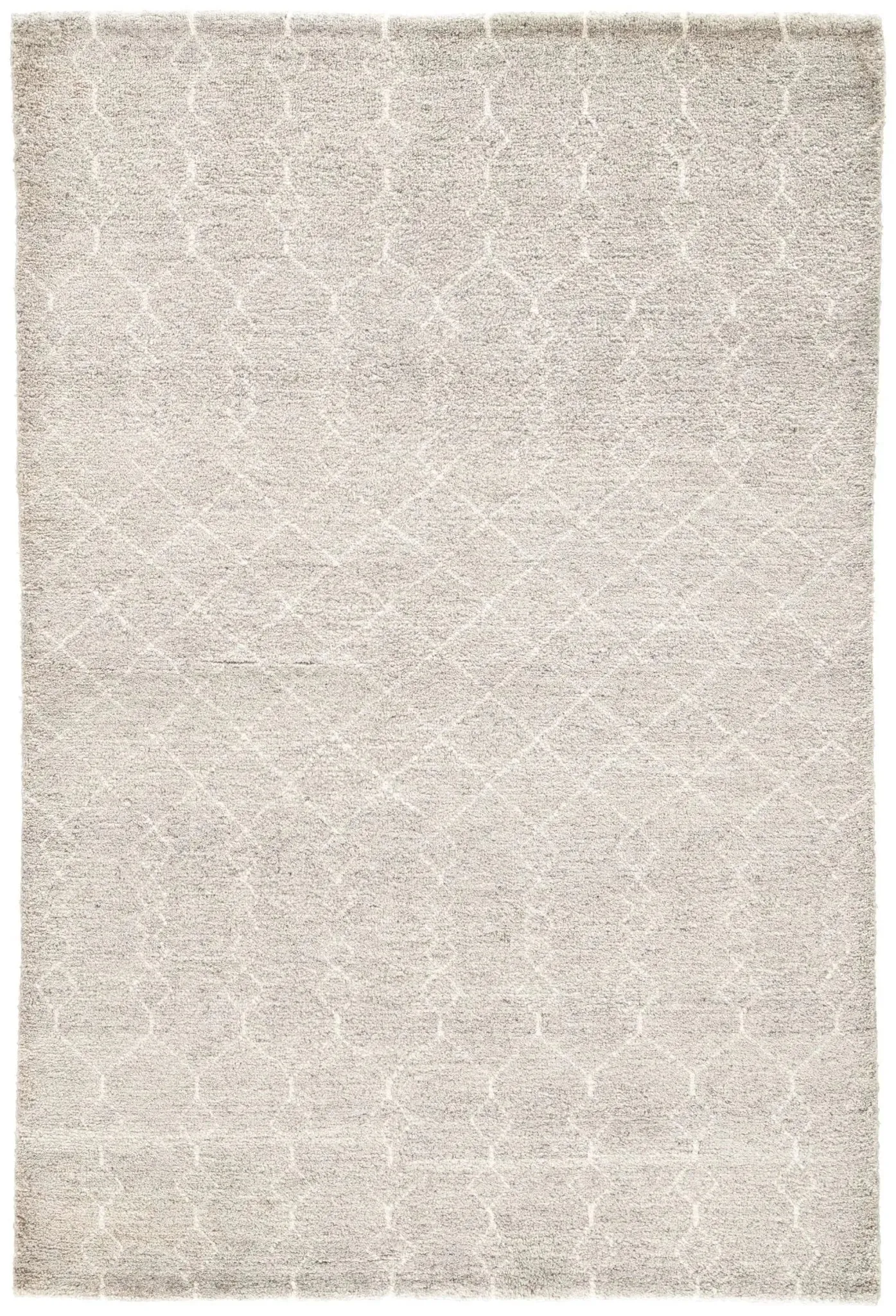 Gray and White Indira Margo Flint Cloud Dancer Rug