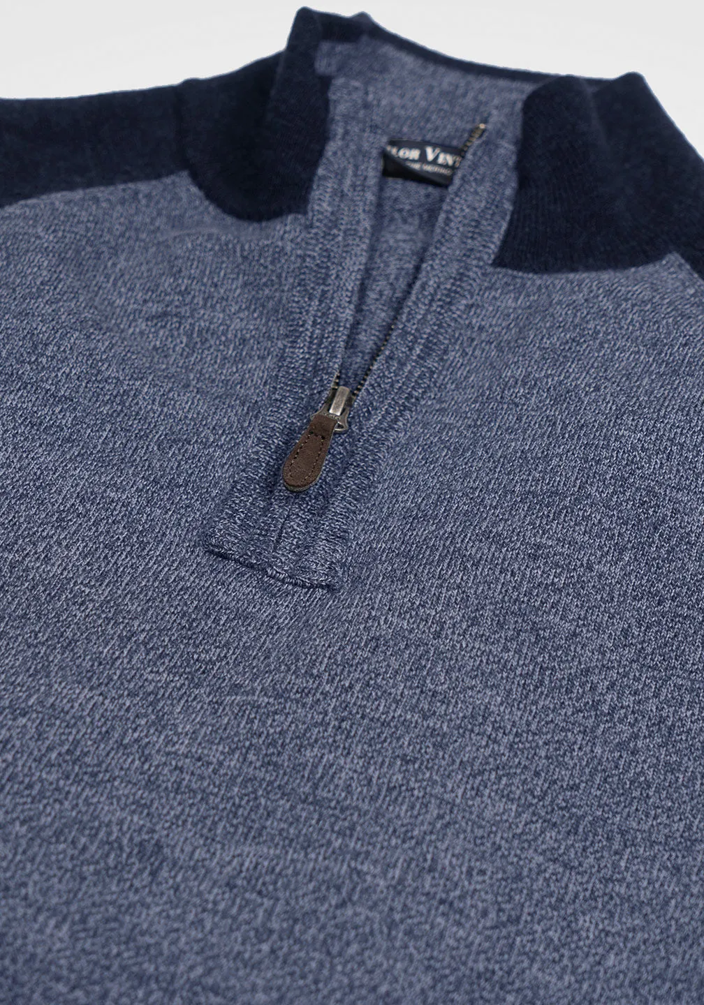 Italian Extra-Fine Merino Wool 1/4 Zip Sweater