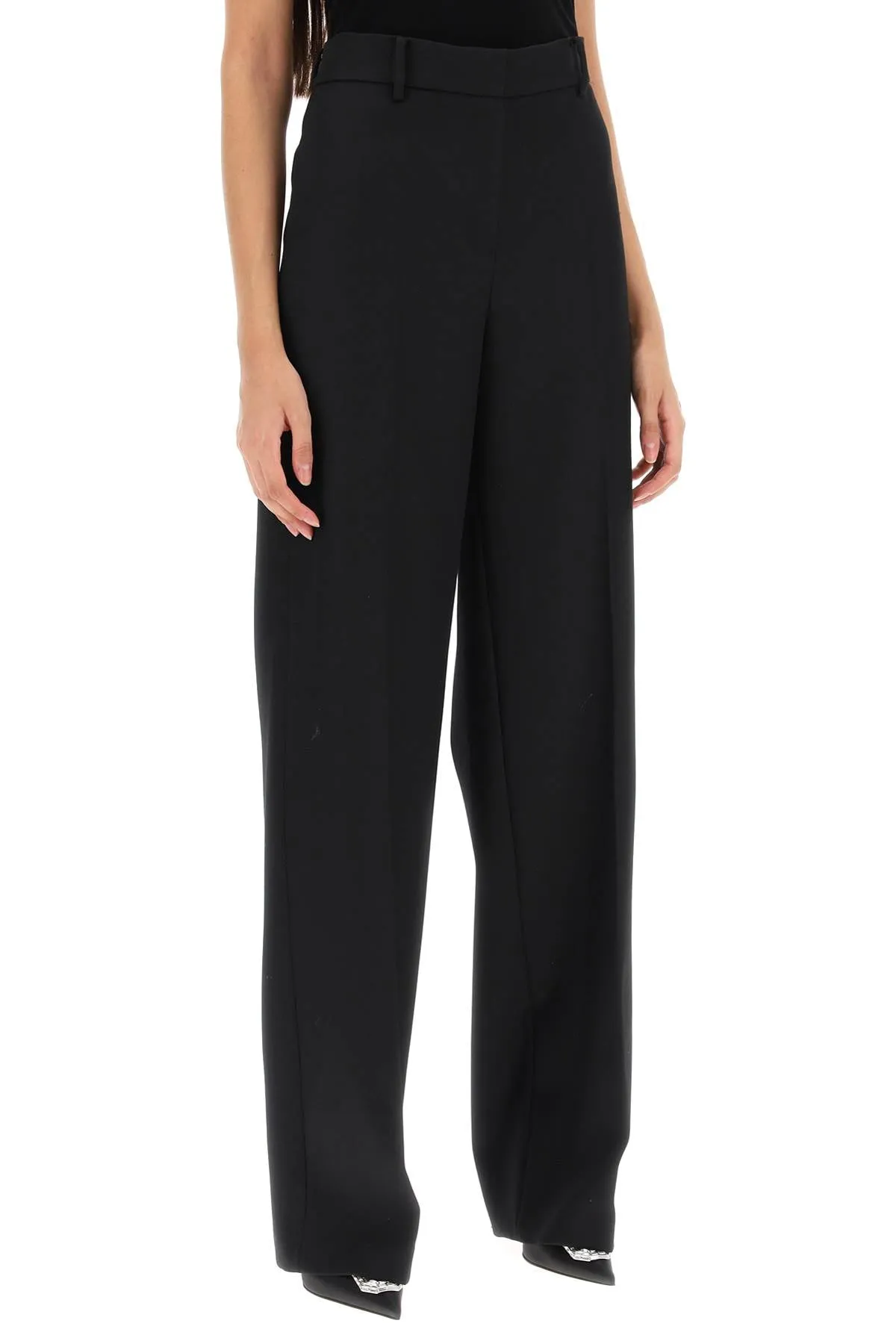 Magda Butrym Light Wool Wide Leg Pants