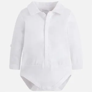 Mayoral White Onesie Shirt