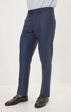 Merino Wool Dress Pants - Dark Blue