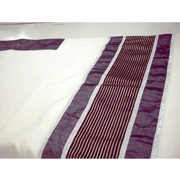 Modern Gray & Silver Wool Tallit, Bar Mitzvah Tallit Jewish Prayer Shawl