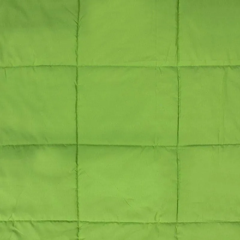 Nova Grided Polyester Comforter (Green)  - 120 GSM