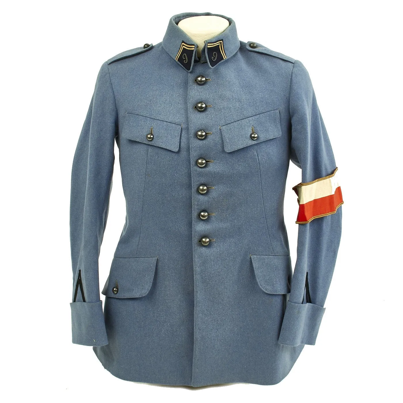 Original French WWI Horizon Blue 9th Infantry Division Uniform