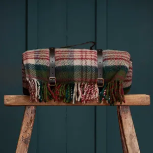 Picnic Blanket Berry Tartan