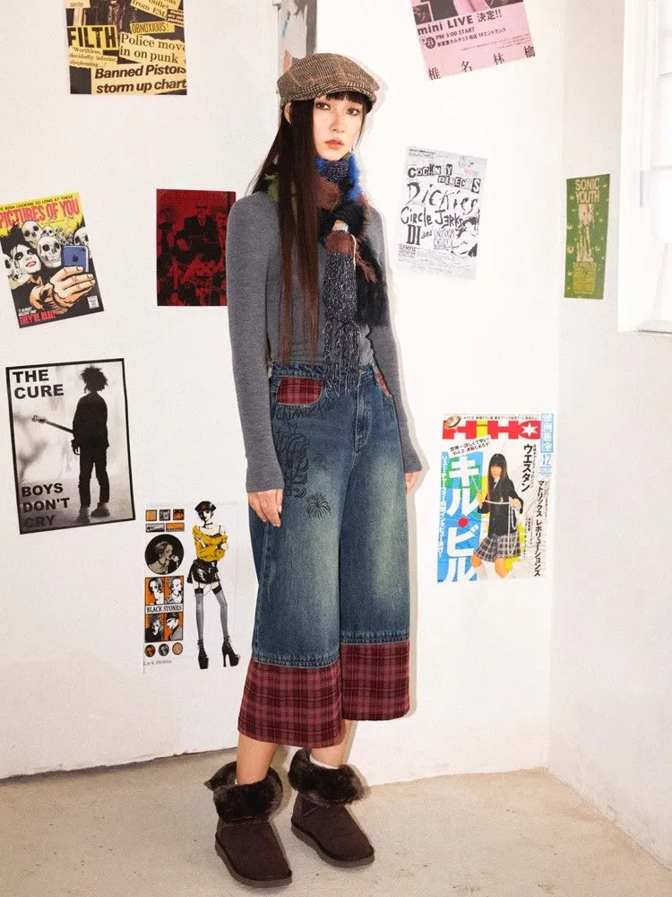 Plaid cropped pants【s0000010364】