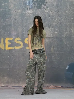 Punk camouflage pants【s0000006783】