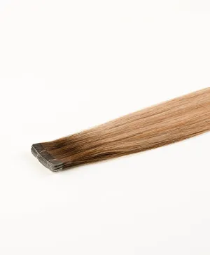 Rooted Bronde Balayage, 16" Slim Tape-In Hair Extensions, #R37