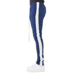 Slim Track Pants - Navy / Ivory