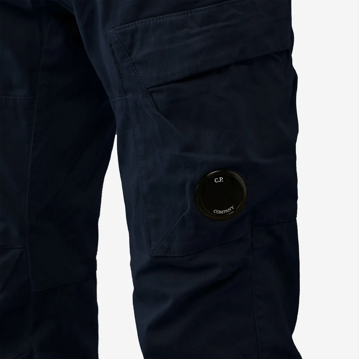 Stretch Sateen Lens Cargo Pants Ergonomic Fit - Total Eclipse Navy