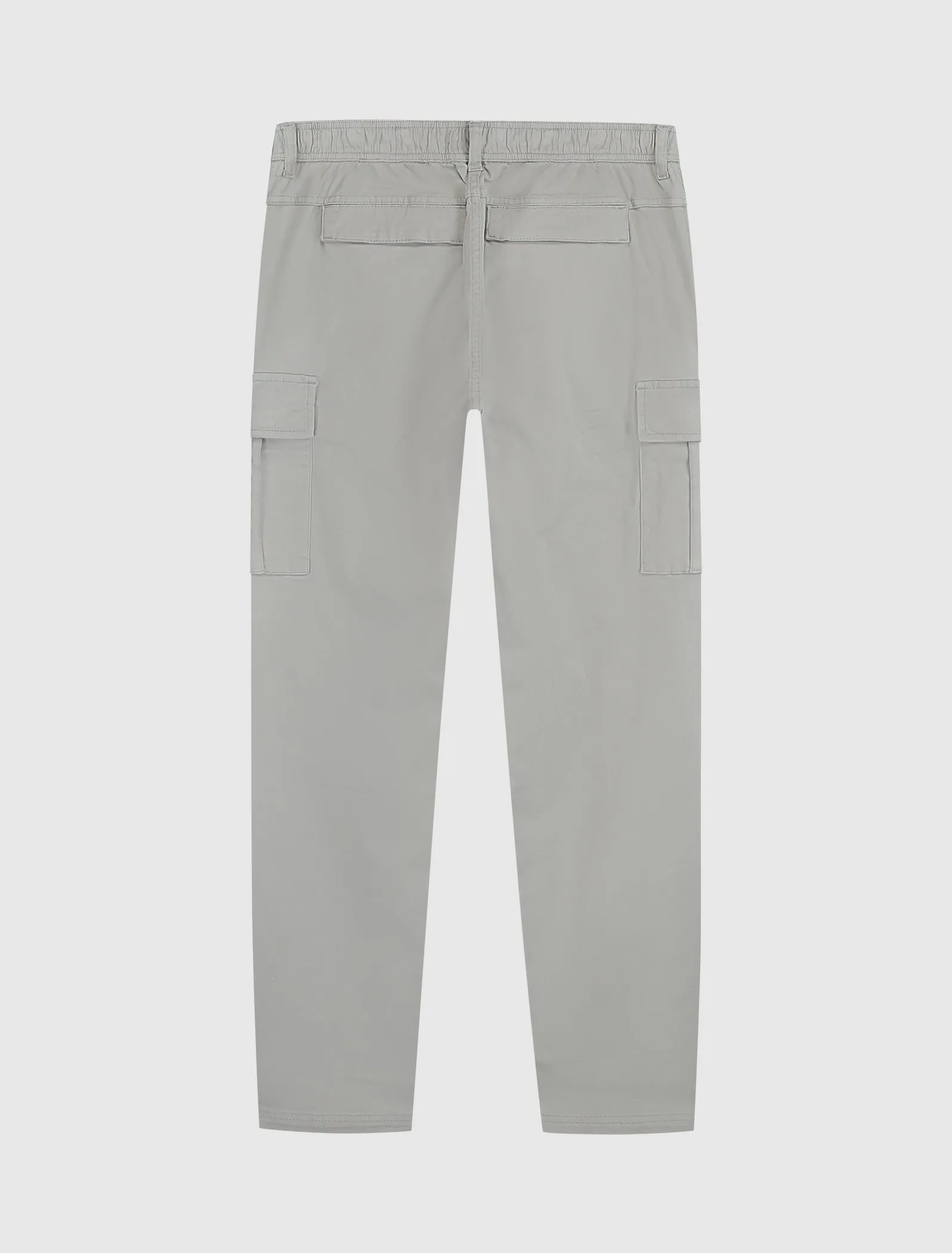 Twill Cargo Pants | Grey Plain