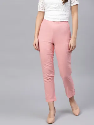 Women Pink Pencil Pants (5048)