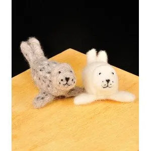 WoolPets Seal Pups Needle Felting Craft Kit